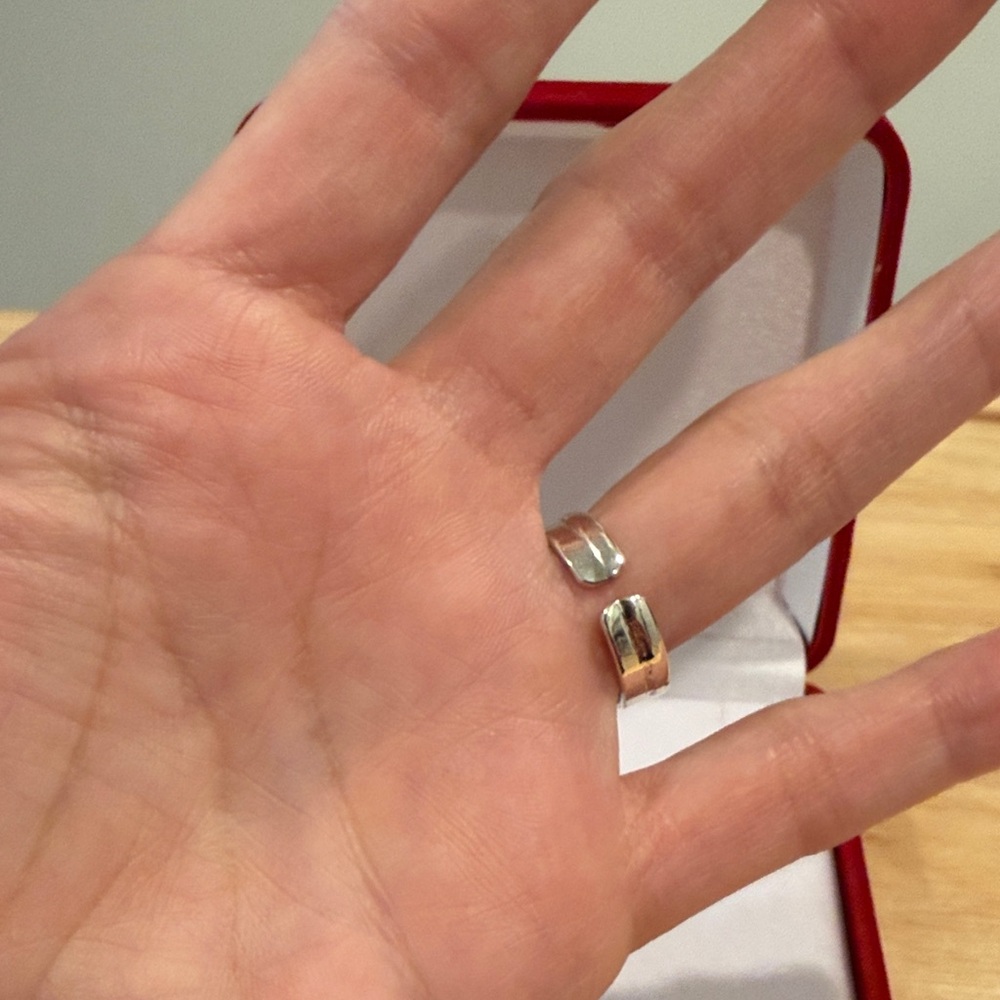 Peruvian Silver Adjustable Statement Ring Nwot - image 4